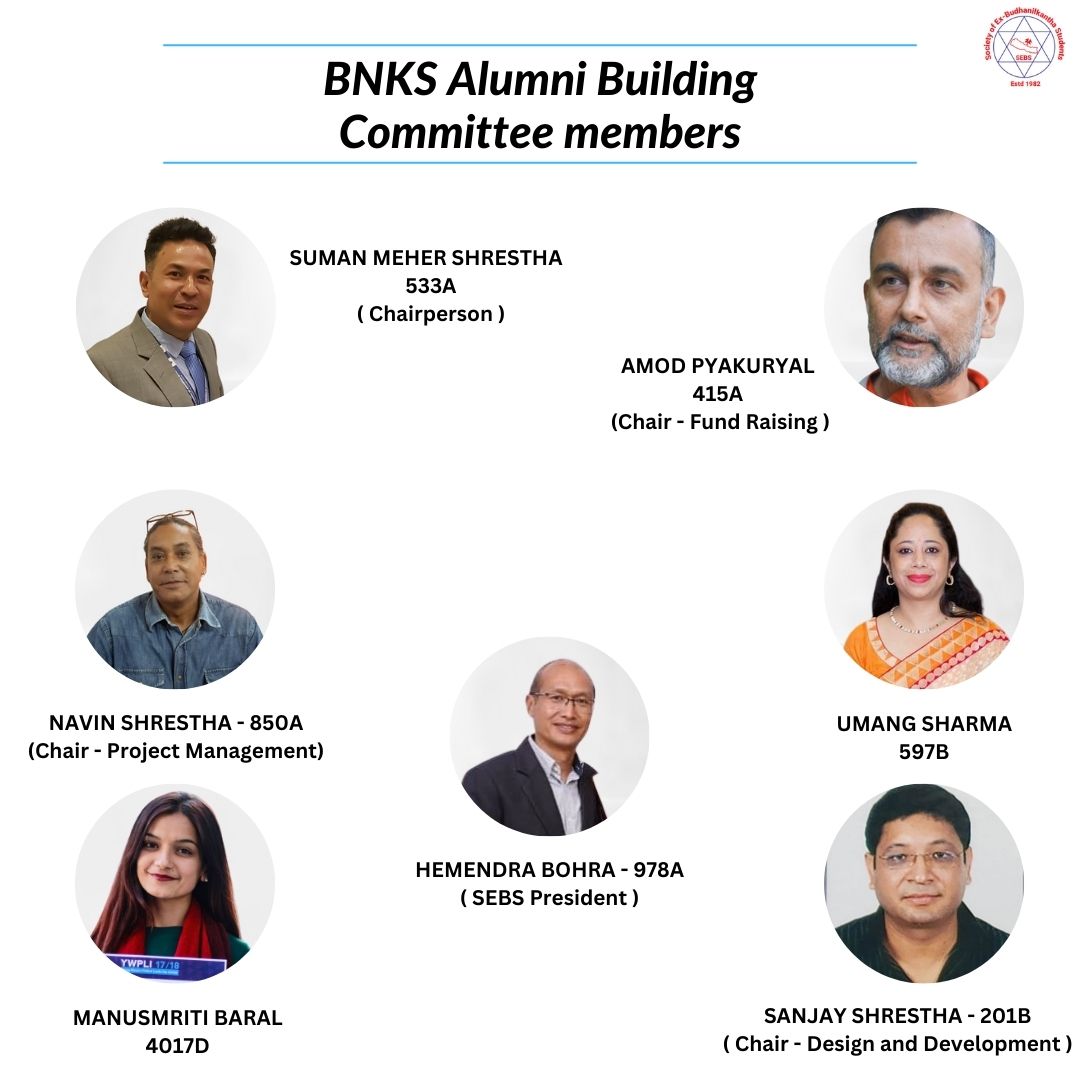 “Introducing our amazing BNKS Alumni Building Committee members!”